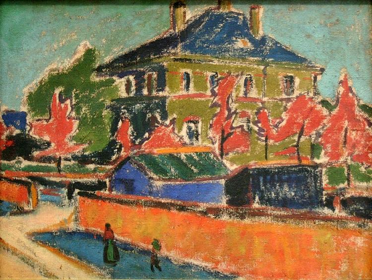 Ernst Ludwig Kirchner Villa in Dresden oil painting picture